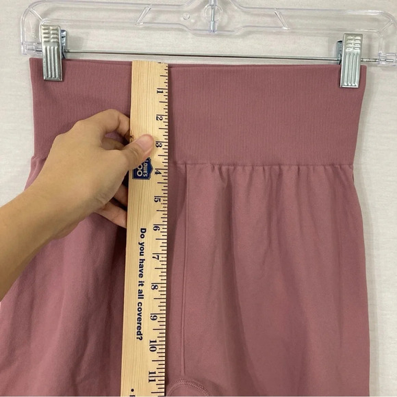 Uniquely Lorna Jane Pink Mauve Seamless Leggings Size Large - Picture 6 of 10